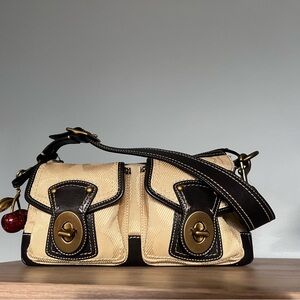 SOLD Coach 2008 Legacy 65th Anniversary Edition Bag in Canvas and Black Leather